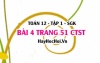 Bài 4 trang 51 Toán 12 tập 1 Chân trời sáng tạo